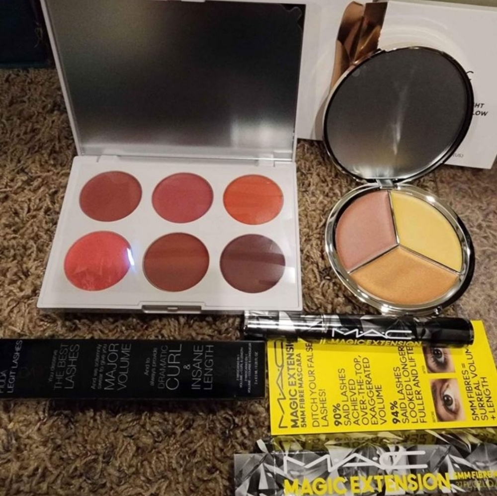 Iconic face pallettes and 2 mascaras